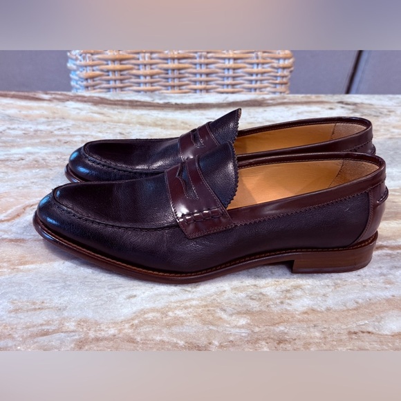 Men’s JOHNSTON & MURPHY leather penny loafers- Size 12 - Picture 6 of 9